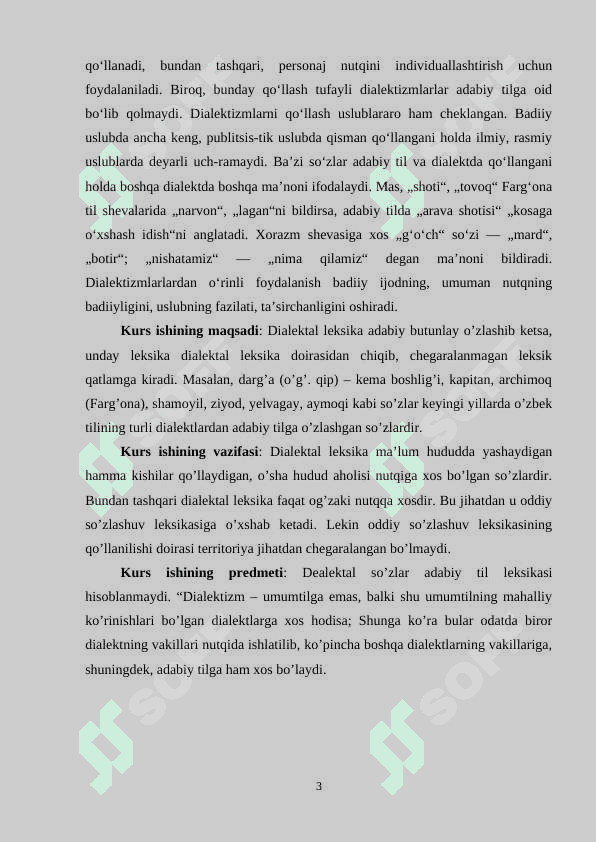 DIALEKTAL VA USLUBIY XATOLAR VA ULARNI BARTARAF QILISH YOʻLLARI 3