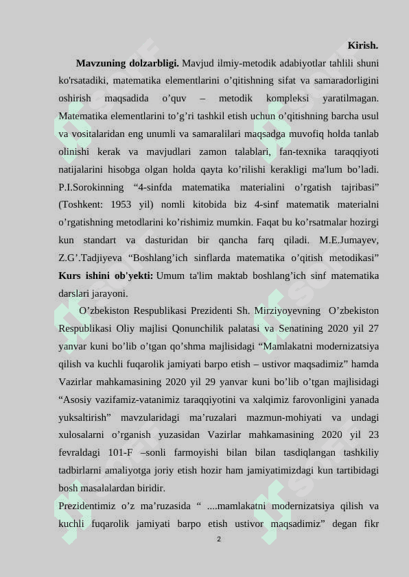 GEOMETRIK MATERIALNI O'RGATISH JARAYONIDA BOSHLANG'ICH SINF O'QUVCHILARIDA MILLIY VA UMUMMADANIY KOMPETENSIYANI SHAKILLANTIRISH 2