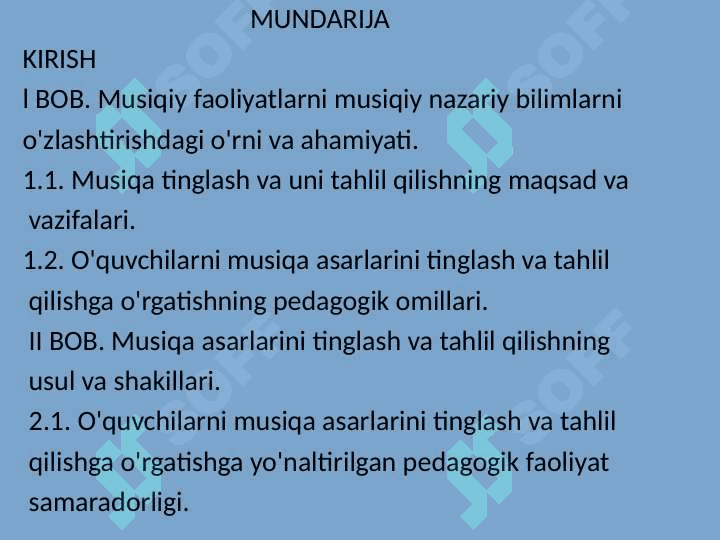 Musiqa asrlarini tinglash va tahlil qilish 2