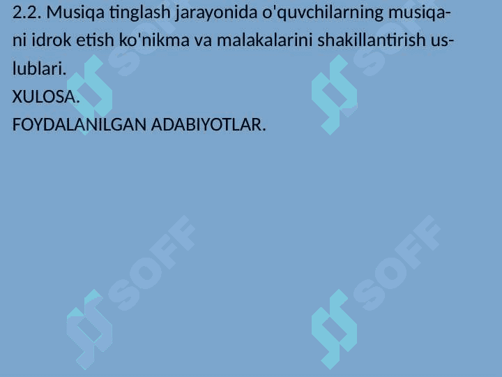 Musiqa asrlarini tinglash va tahlil qilish 3