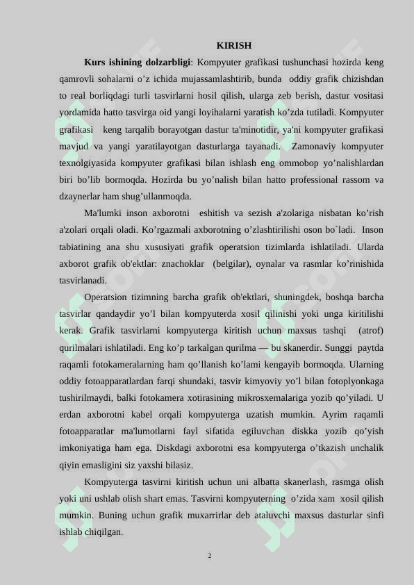 GRAFIK AXBOROTLARNI KIRITISHNING MAXSUS VOSITALARI 2