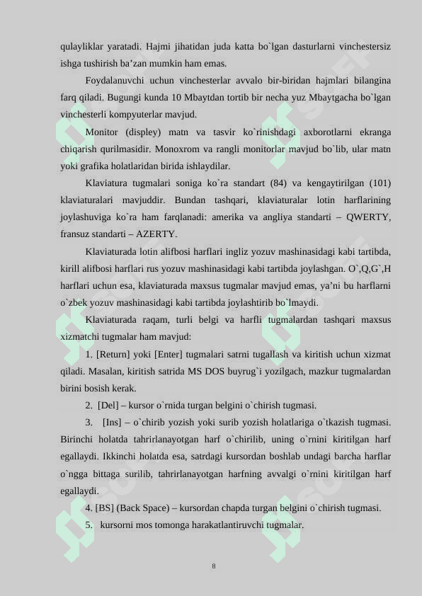 GRAFIK AXBOROTLARNI KIRITISHNING MAXSUS VOSITALARI 8