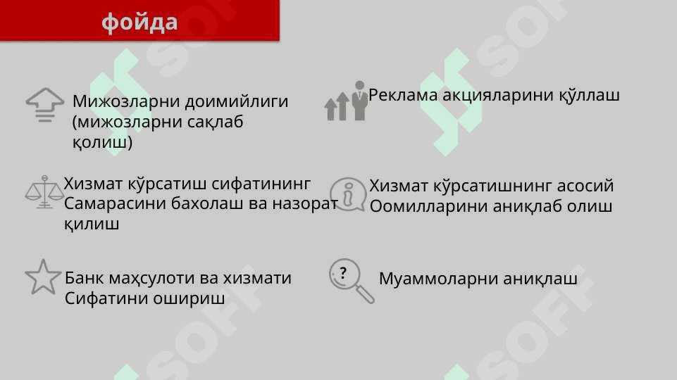 Bank maxsulotlari va hizmatlari bozorini o'rganish . Банк маҳсулотлари ва хизматлари бозорини ўрганиш 7
