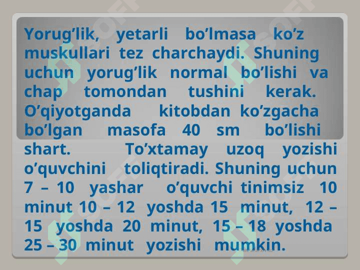 Yosh fiziologiyasida kun tartibining ahamiyati 4