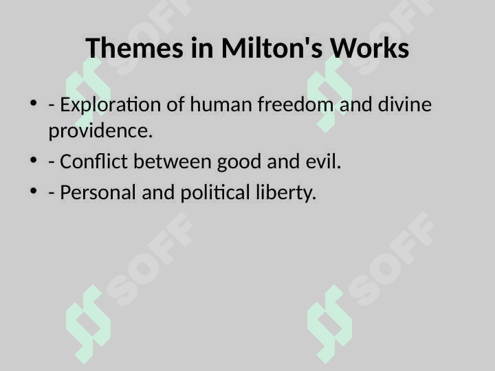 John Milton's Literary Creativity 5