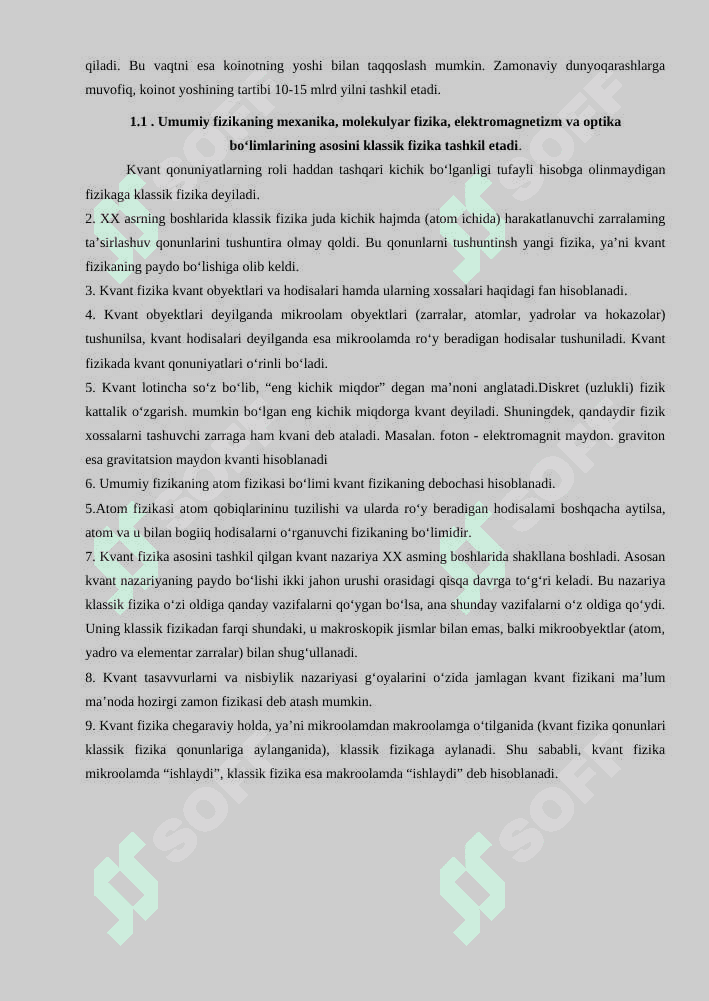 Issiqlikdan nurlanishning klassik nazariyasi 6