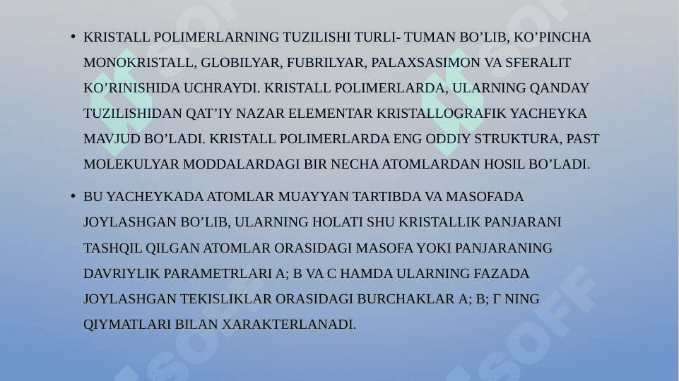 KRISTALL POLIMERLANISH 3