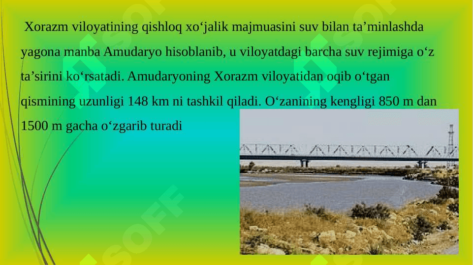 Xorazm viloyatining sug‘orish tizimi va kanallari 2