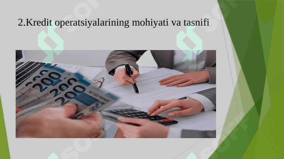KREDIT OPERATSIYALARINI RASMIYLASHTIRISH VA HISOBGA OLISH AUDITI 4