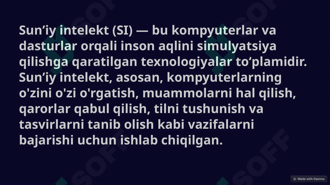 Sunʼiy intelekt usullari yordamida maʼlumotlarning informatik belgilarini ajratib olish 3