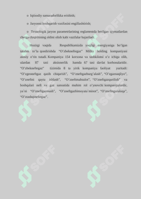 Texnologik jarayonlarni Avtomatlashtirish Kurs ishi, TJA kurs ishi Dizel yoqilg’isini suyuqlik yordamida tozalash jarayonini avtomatlashtirish 4