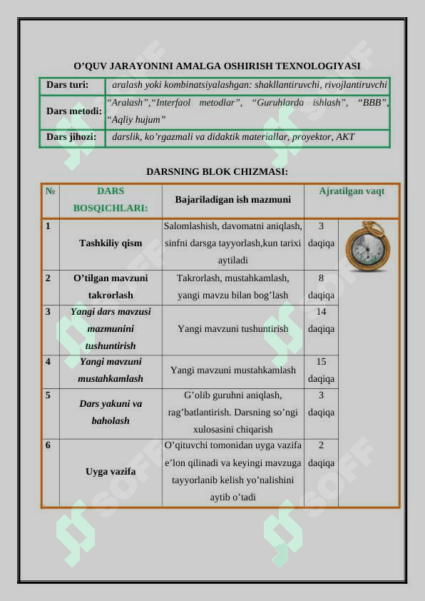 Otlarning kelishik qo’shimchalari bilan qo’llanishi. (ochiq dars ishlanma). 3