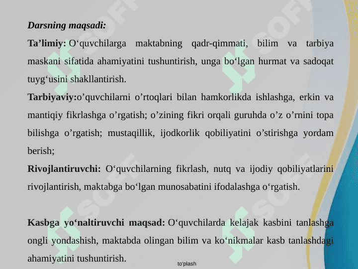 So'z va so'z tarkibi.( Taqdimot) Dars ishlanma 3