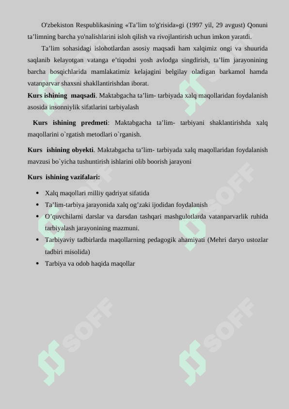 Maktabgacha yoshdagi bolalarni tarbiyalashda xalq maqollarining ahamiyati. 3