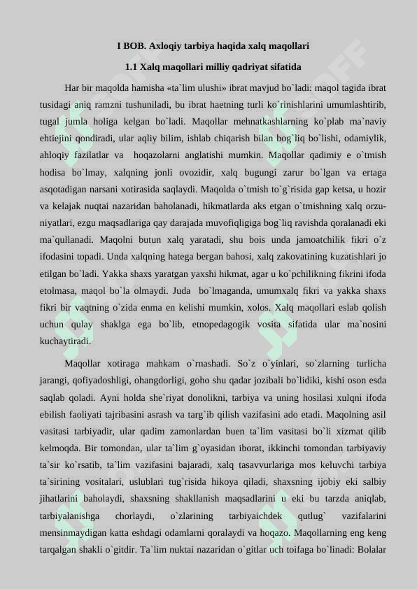 Maktabgacha yoshdagi bolalarni tarbiyalashda xalq maqollarining ahamiyati. 4