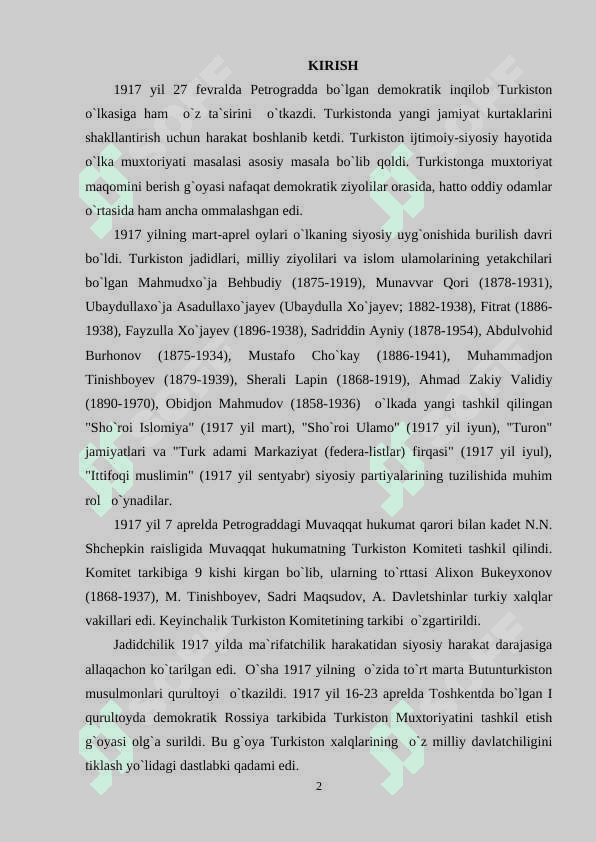 TURKISTONDA SOVET HOKIMIYATINING O’RNATILISHI 2