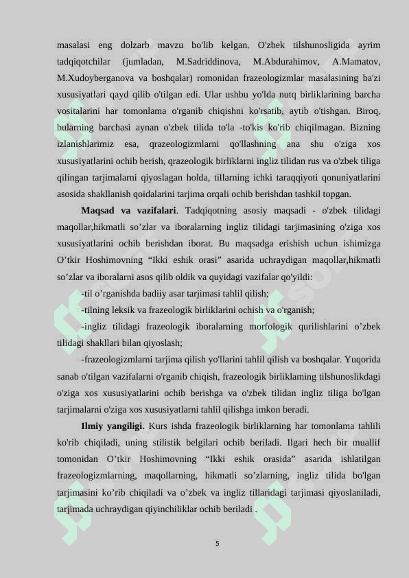 “IKKI ESHIK ORASI” ROMANIDA ZAMON QAHRAMON MUNOSABATLARINING BADIIY TALQINI 5