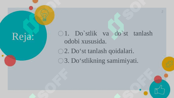 DO‘ST TANLASH VA DO‘STLIK ODOBI XUSUSIDA. 2