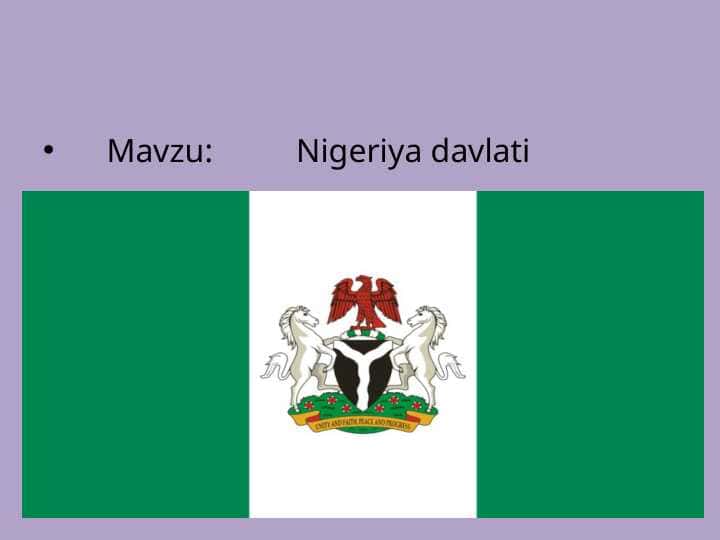 Nigeriya davlati 1