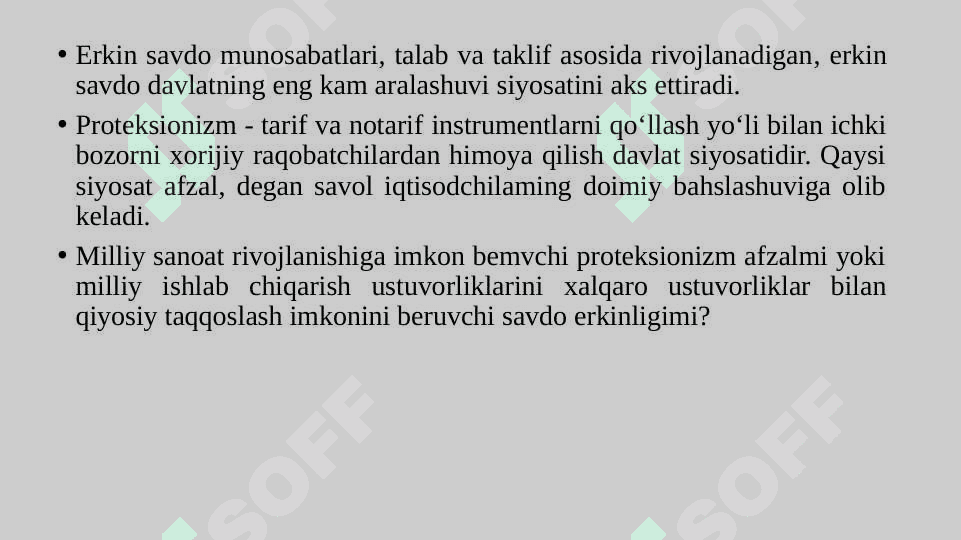 Tashqi savdoni davlat tomonidan tartibga solish va boshqarish yo’llariTashqi savdoni davlat tomonidan tartibga solish va boshqarish yo’llari 5