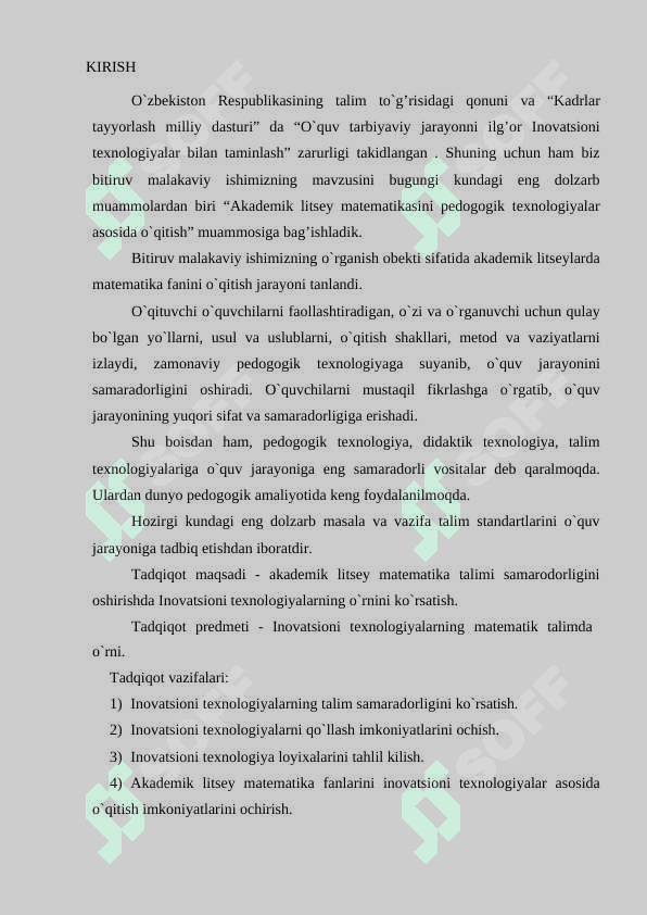 Matematika darslarida inovatsion texnologiyalardan foydalanish 3
