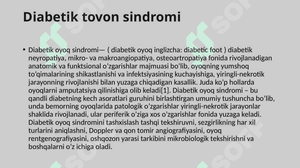Diabetik tovon sindromi 2