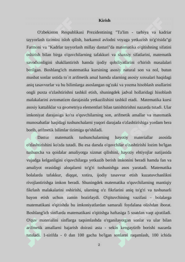 Ko’p xonali sonlar ustida arifmetik amallarni bajarishni o’rgatishda didaktik o’yinlardan foydalanish. 2