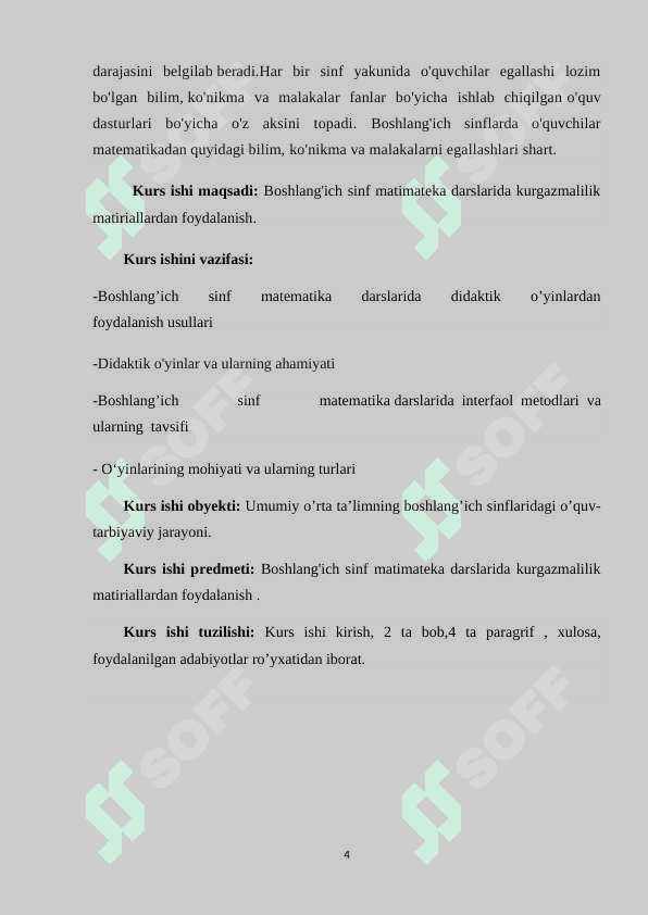 Ko’p xonali sonlar ustida arifmetik amallarni bajarishni o’rgatishda didaktik o’yinlardan foydalanish. 4
