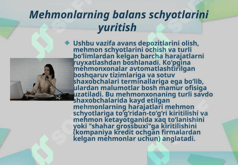 Mehmonxonalarning tashkiliy-boshqarish tuzilmasi 8