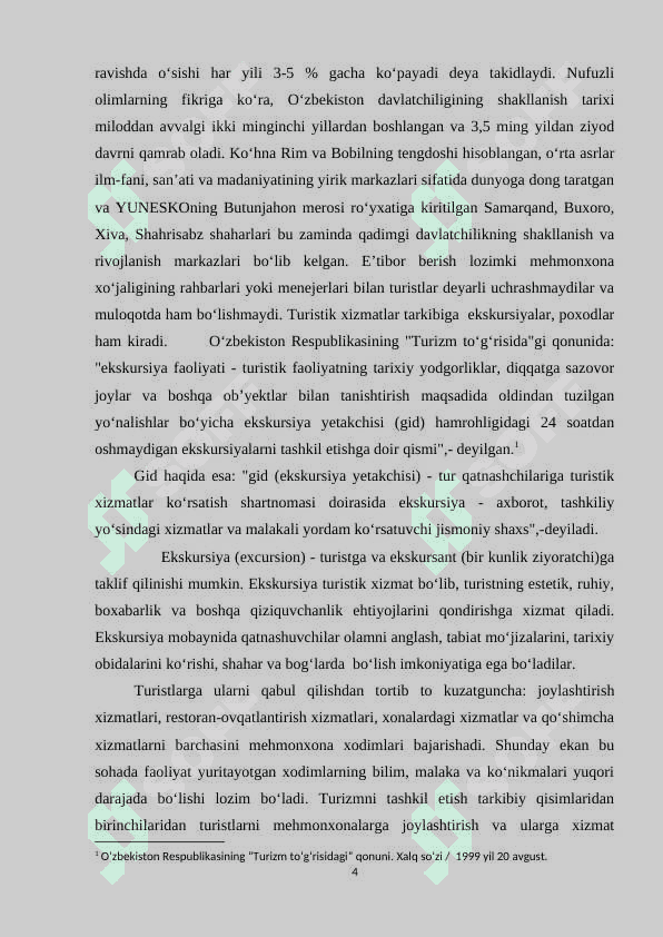 Mehmondoʻstlik indutriyasining turistik ekskursiya ishblarmonlik uchrashuvlari turistik jihozlar harakati bilan bogʻliqlik xizmatlari 3
