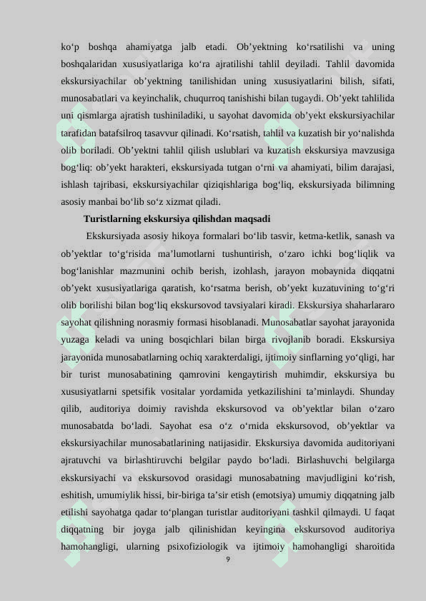 Mehmondoʻstlik indutriyasining turistik ekskursiya ishblarmonlik uchrashuvlari turistik jihozlar harakati bilan bogʻliqlik xizmatlari 8