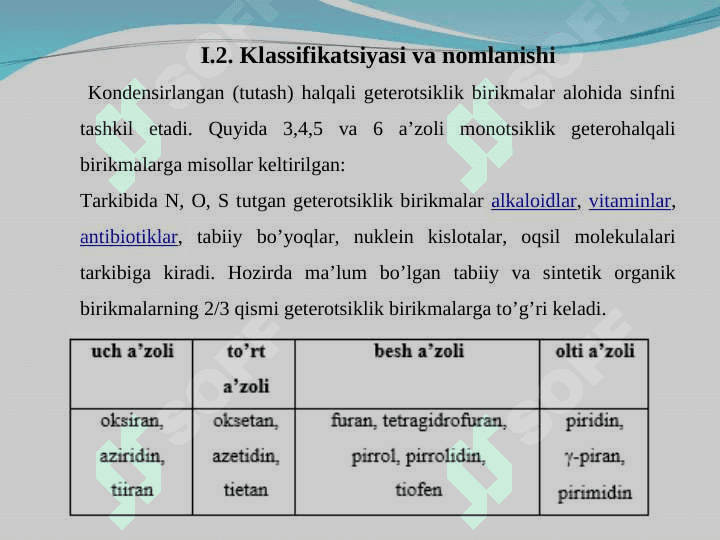 Geterohalqali birikmalar 8