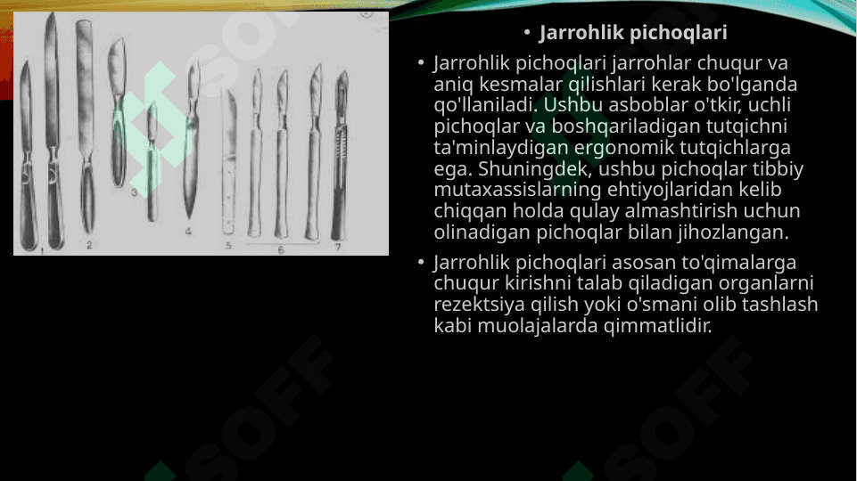 Jarrohlik asboblari 6
