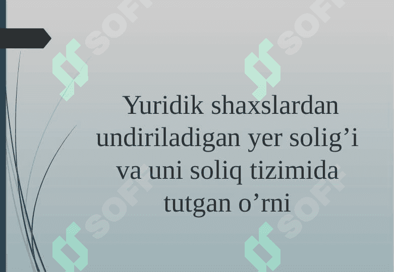 Yer qa’ridan foydalanganlik uchun soliq va uning stavkalarini belgilash mezonlari 7