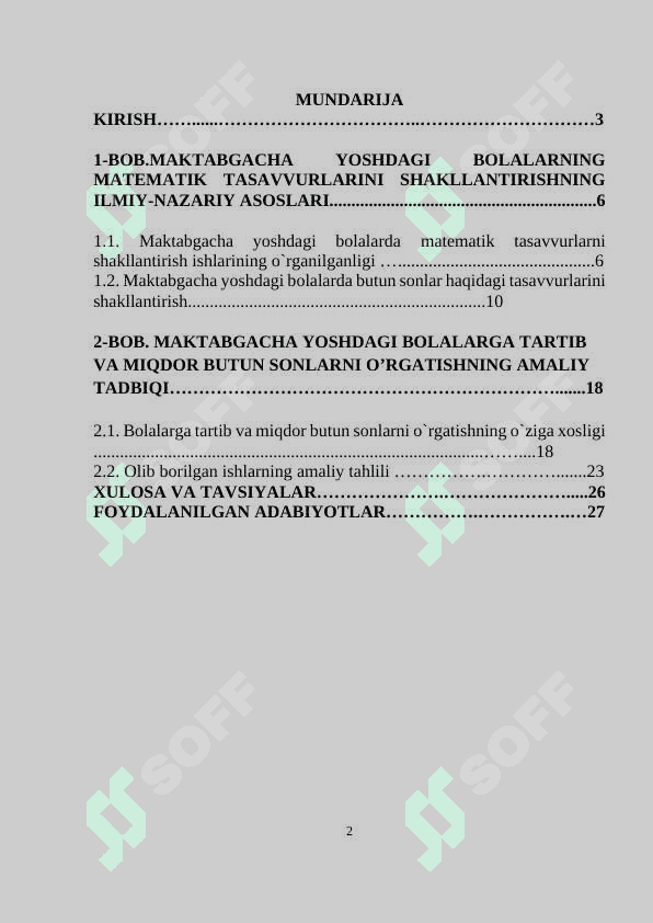maktabgacha yoshdagi bolalarning miqdor, kattalik haqidagi tasavvurlarini tarkib toptirishning metod va usullari 2