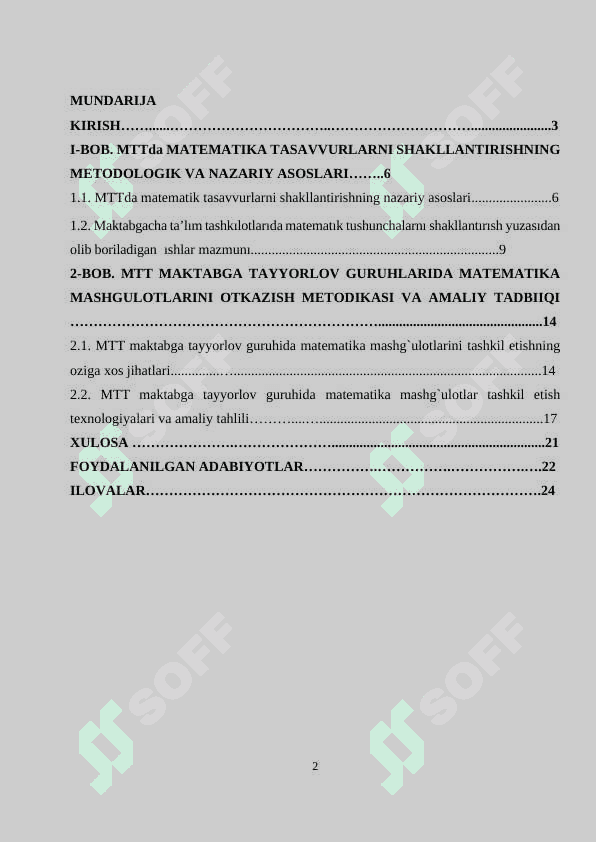 mtt maktabga tayyorlov guruhlarida matematika mashgulotlarini otkazish 2
