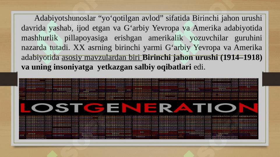 AMERIKA ADABIYOTIDA IJTIMOIY REALIZM 8