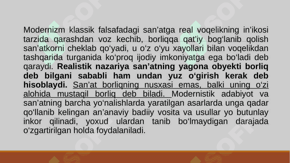 Modernizm va postmodernizm oqimlari 4