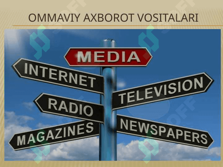 Milliy g’oya va ma’naviyatga oid fanlarni o’qitishda ommaviy axborot vositalarining o’rni. 4