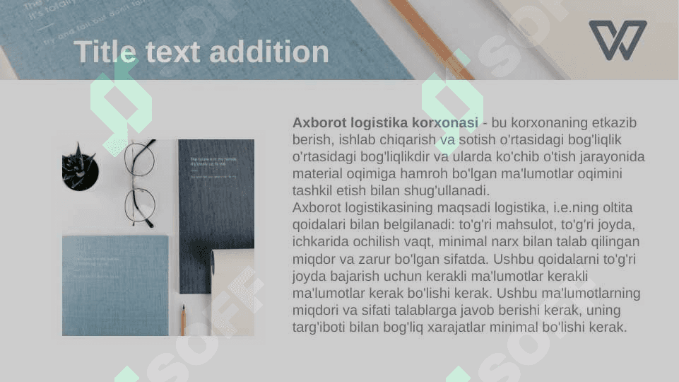 Logistika asosida tashkilotda  axborot oqimlarini tashkil etish 3