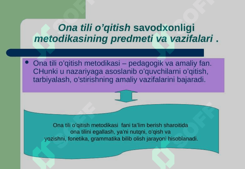 Ona tili va o'qish savodxonligi darslarida mustaqil ishlarni tahlil qilish. 5