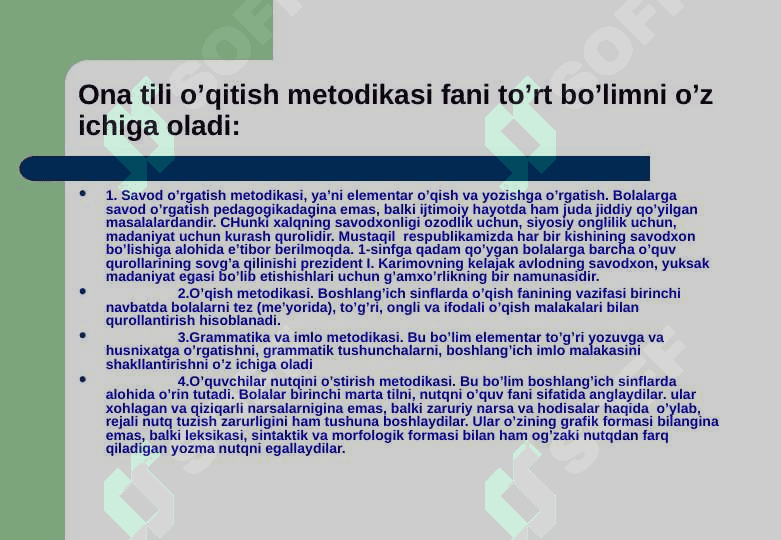 Ona tili va o'qish savodxonligi darslarida mustaqil ishlarni tahlil qilish. 8