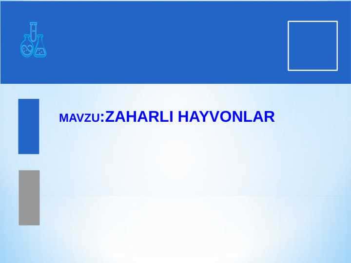 ZAHARLI HAYVONLAR 1