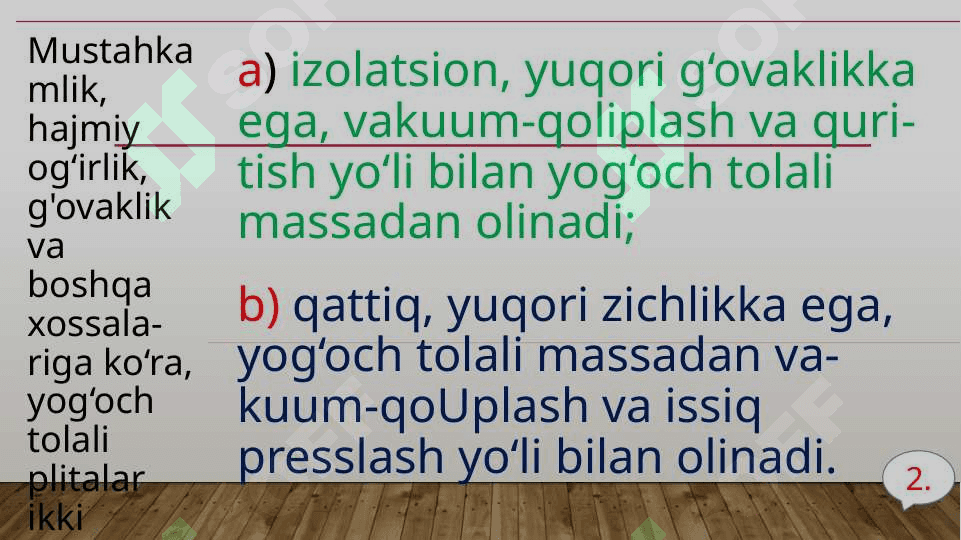 Mineral va organik moddalarning g'ovakligini oshirish 3