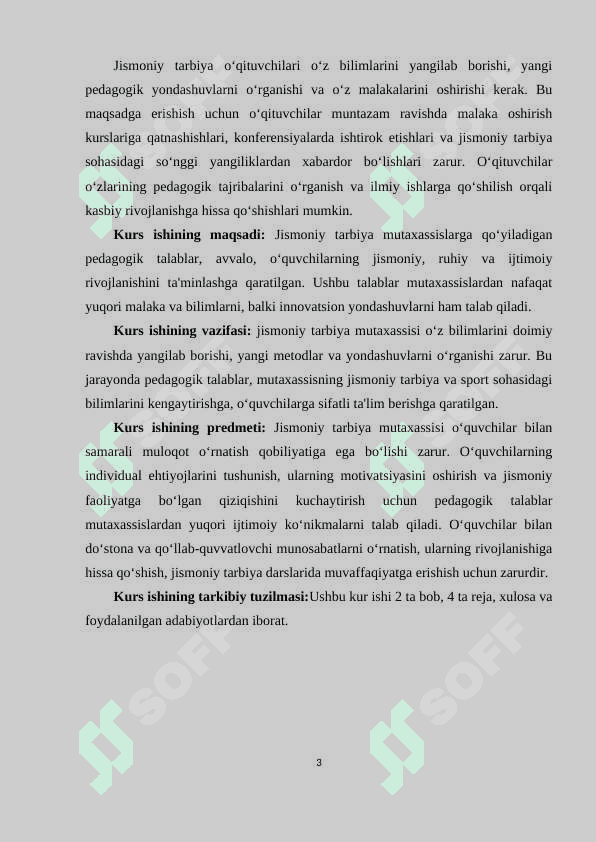 Jismoniy tarbiya mutaxassislarga qo‘yiladigan pedagogik talablar 3