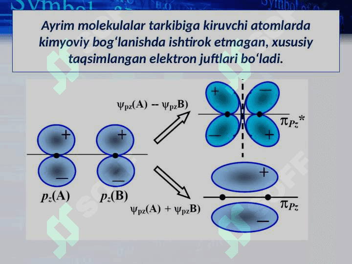 Donor-akseptor bog‘lanish. 3