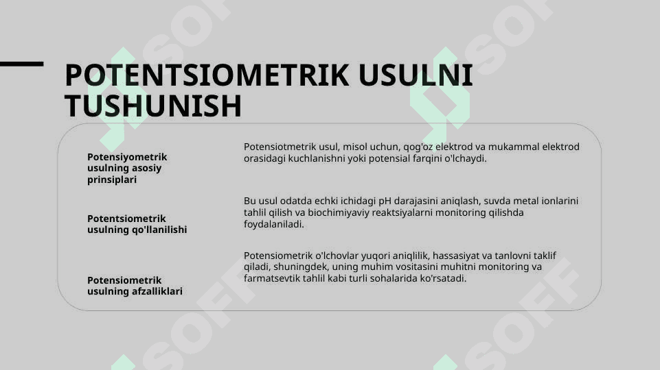 Eritma PH-ni potensiometrik usulda aniqlash 3