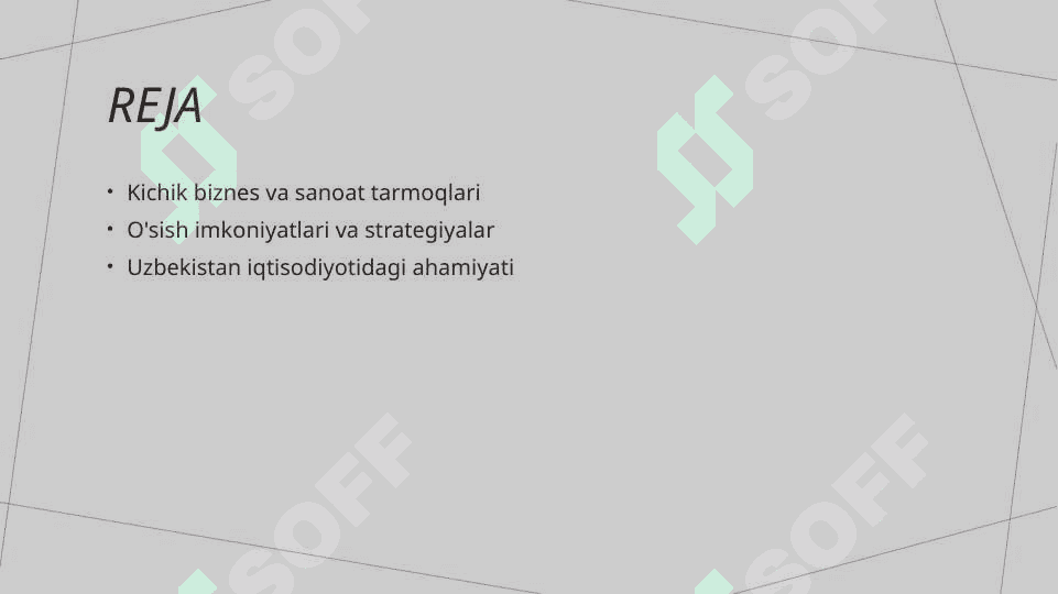 Sanoat tarmoglarida kichik biznesni rivojlantirish istiqbollari 2