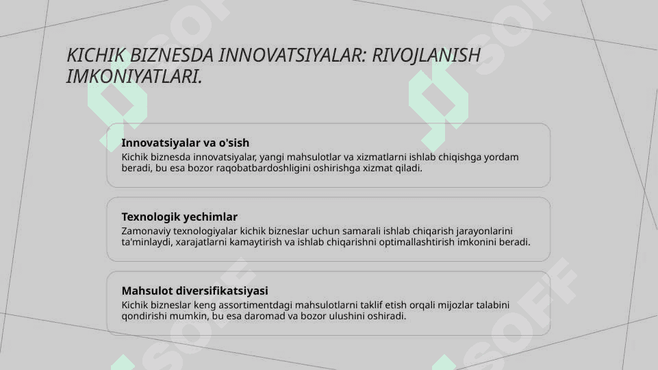 Sanoat tarmoglarida kichik biznesni rivojlantirish istiqbollari 7