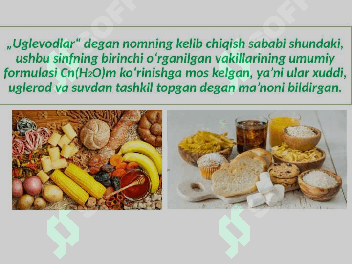 Uglevodlar. Monosaxaridlar. Olinishi va xossalari. 4